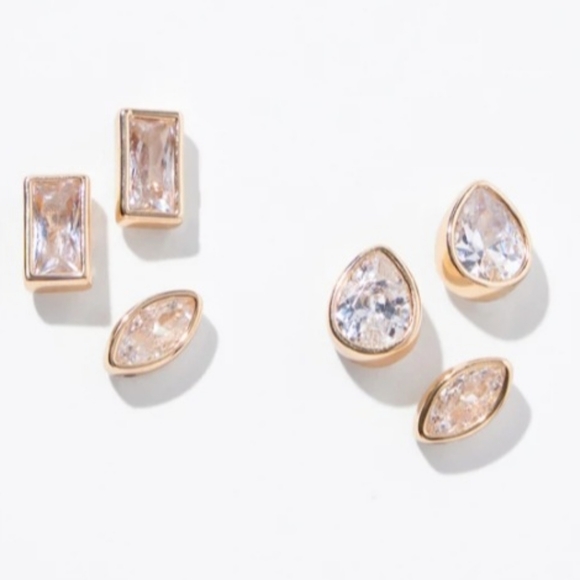 Host Pick! WHBM 3 Pairs Stud Earrings NEW - Picture 6 of 10